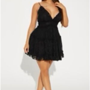 Elegant Black Lace Dress
